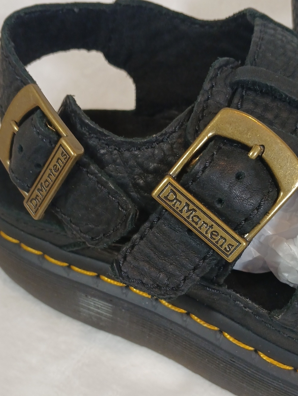 Dr. Martens Wrenlie Grizzly Leather Fisherman Sandals Unisex 7M/ 8W - Picture 5 of 15